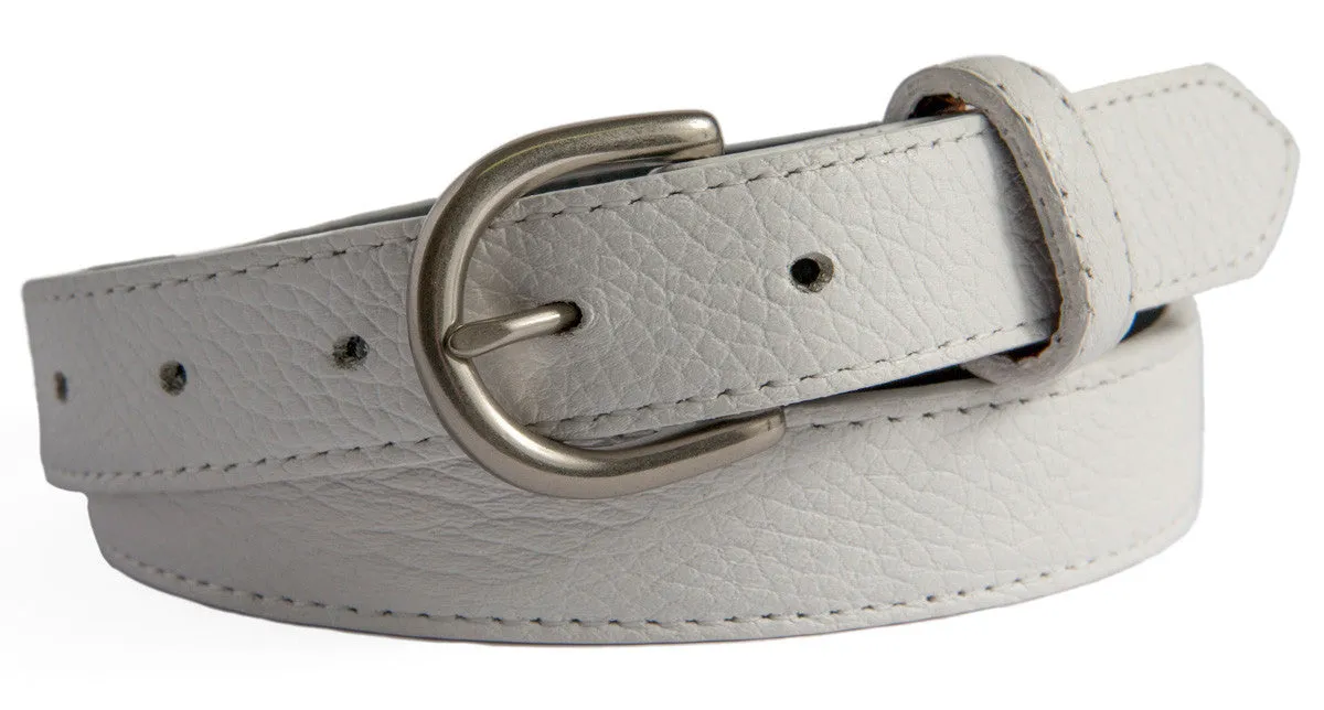 Soho Belt, (1.25") Brushed Silver Buckle