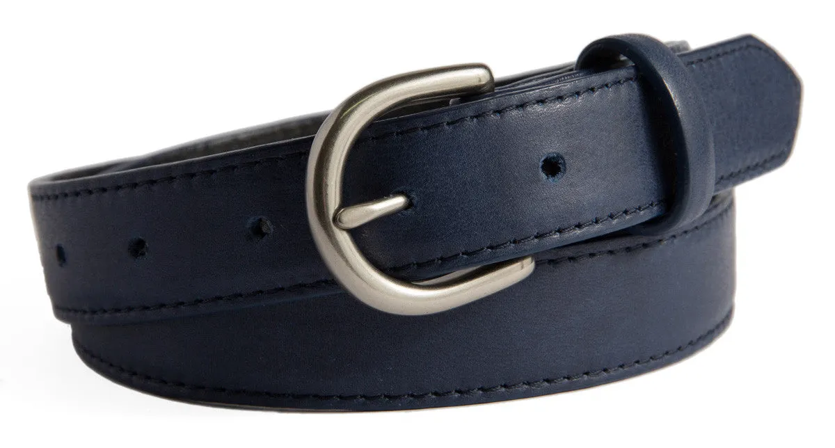 Soho Belt, (1.25") Brushed Silver Buckle