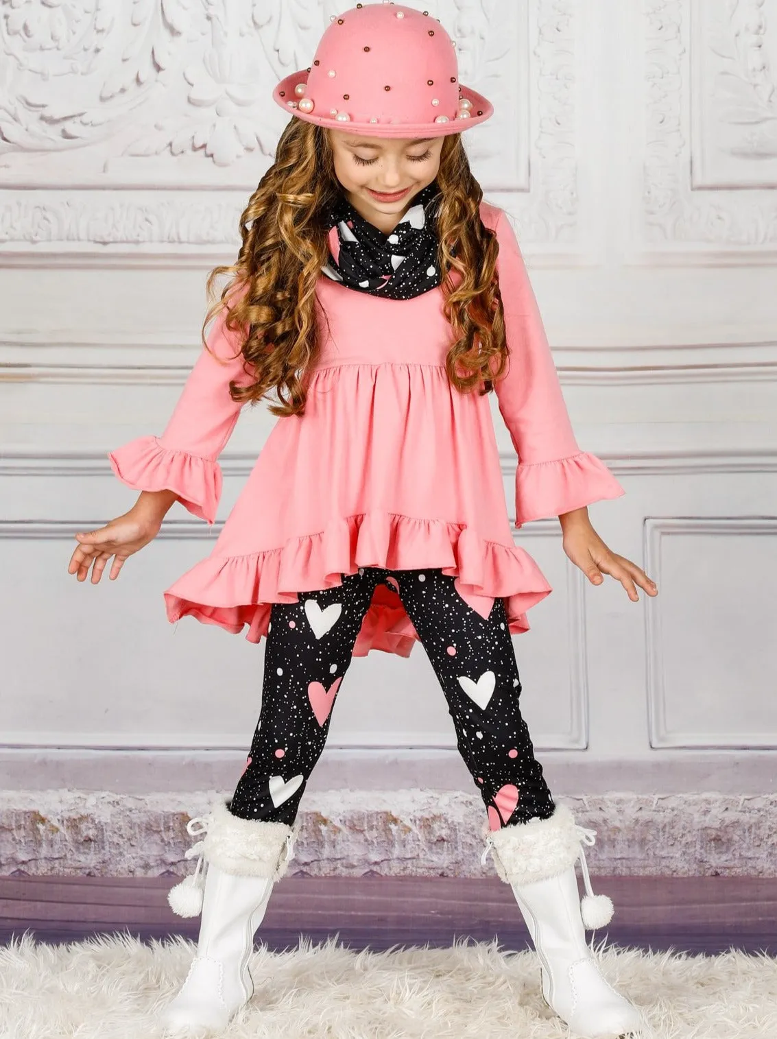 Somebody To Love Tunic , Scarf and Legging Set