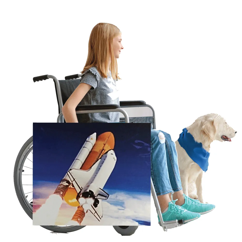 Spaceship Rocket Wheelchair Costume Child's