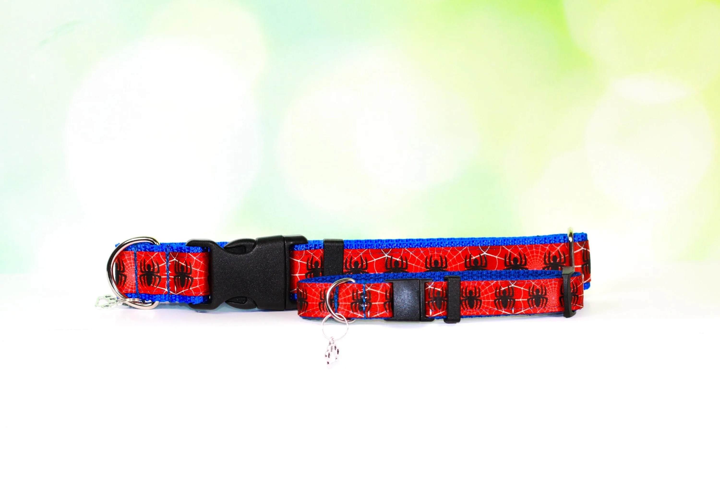 Spidey Collar, Spiderman Dog collar, Comic pet gear ,Superhero collar ,Wide Cat collar, Boy dog collar,