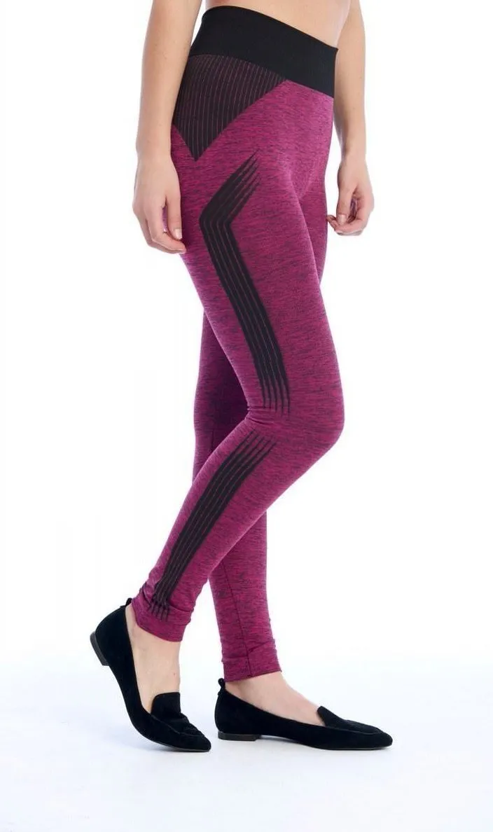 Striped Seamless Print Legging