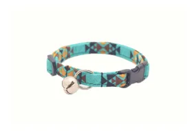 Teal Southwest Tribal Cat Collar