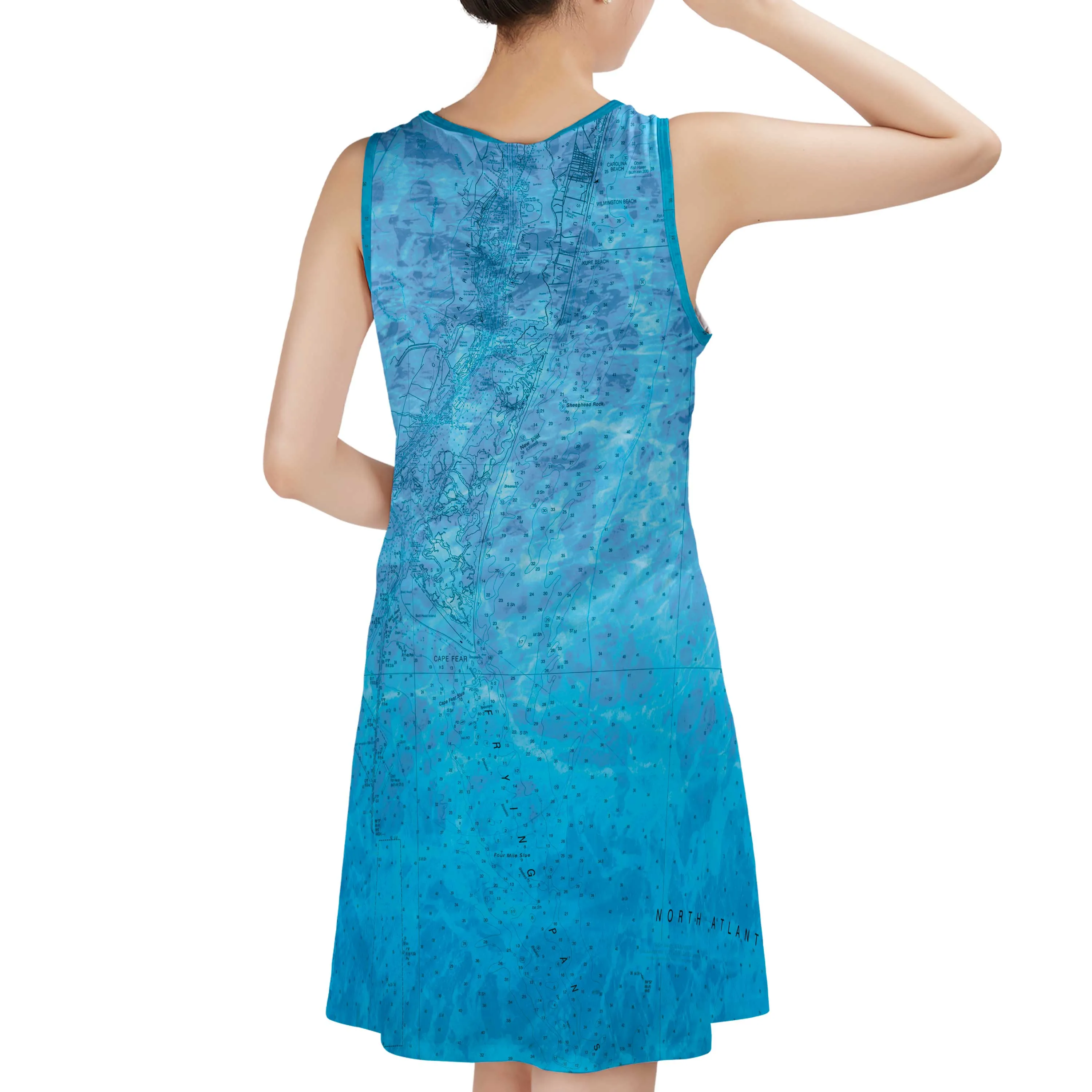 The Deep Blue Frying Pan Tower Sundress