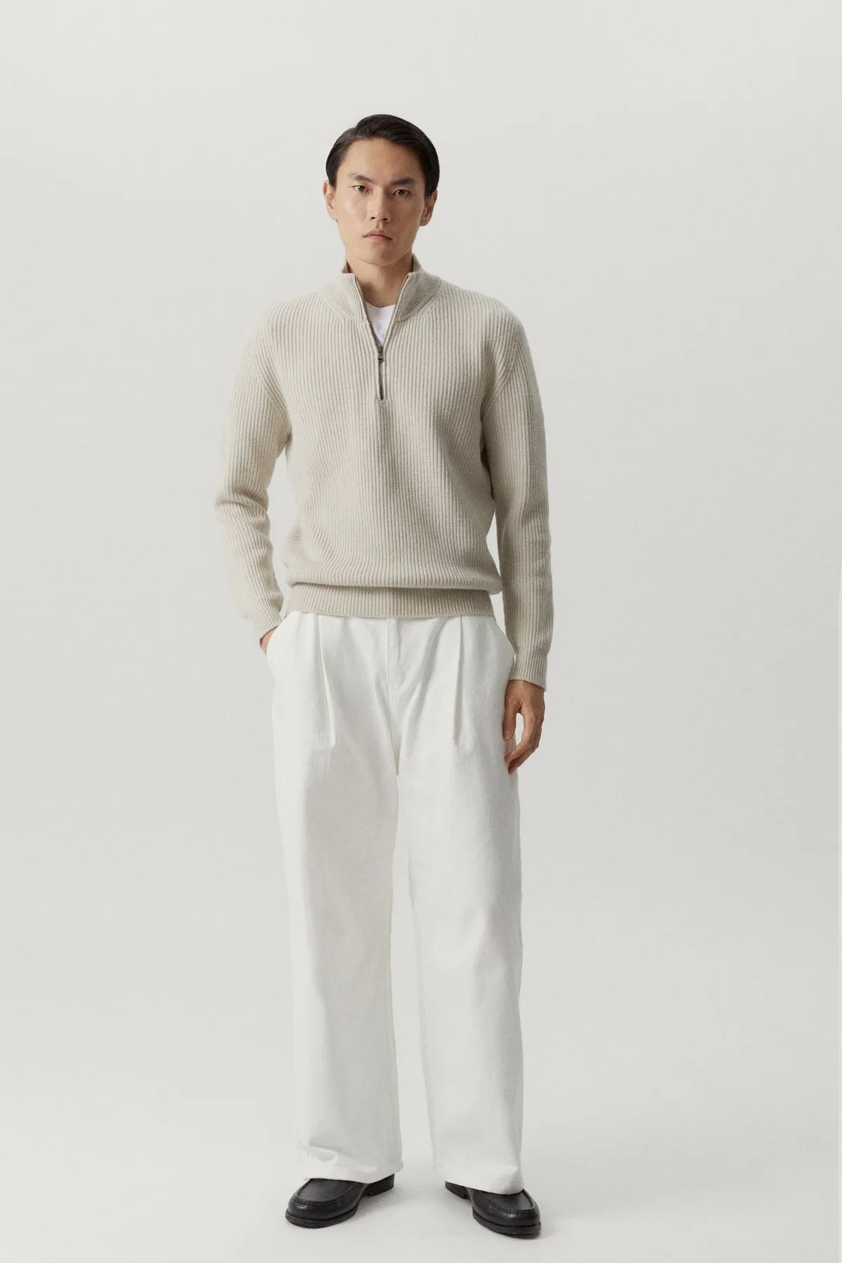 The Merino Wool Half-Zip Jumper