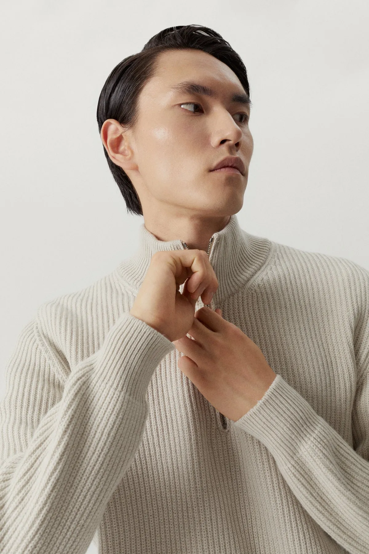 The Merino Wool Half-Zip Jumper