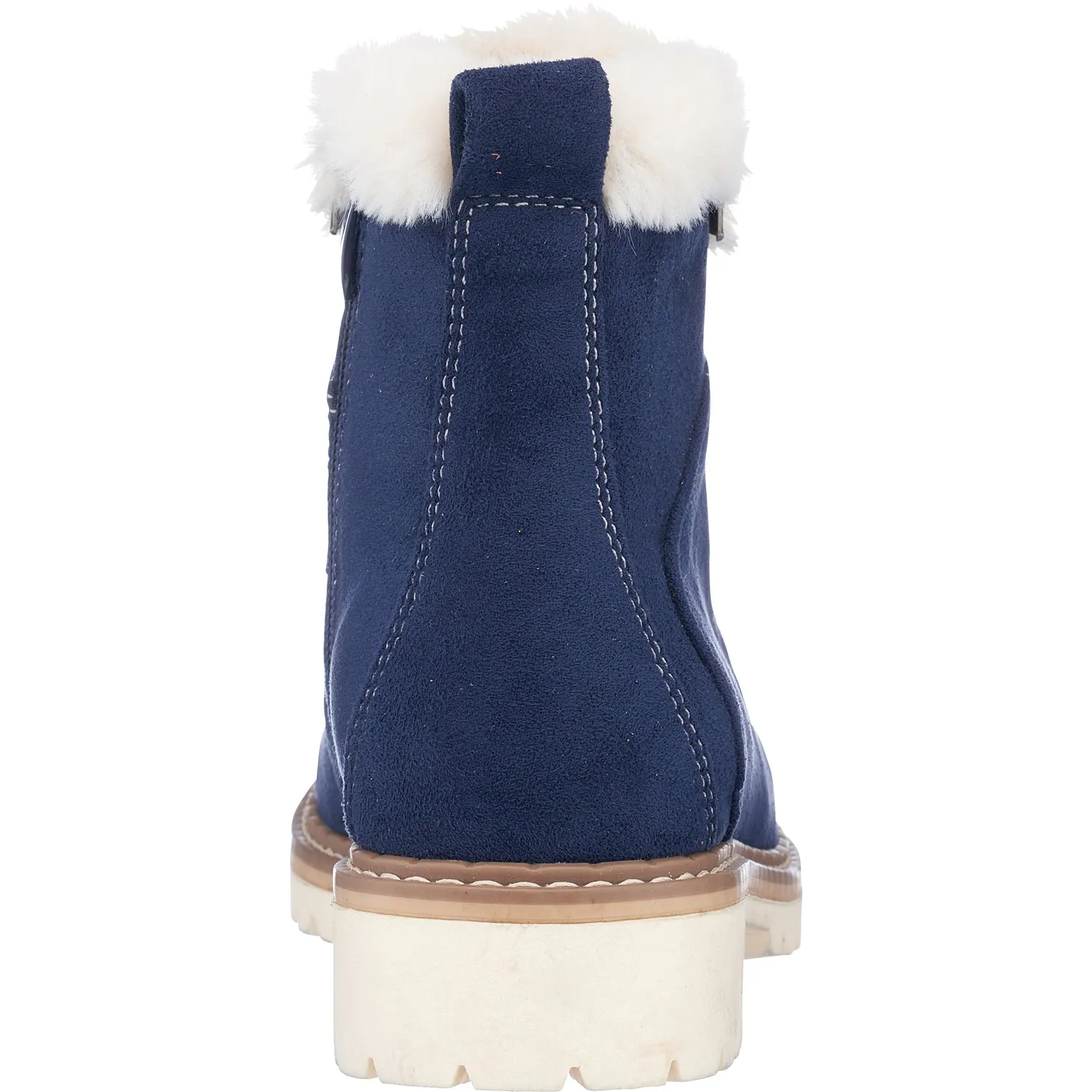 Tinsley Navy Lace-Up Bootie