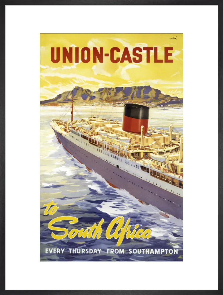 Union-Castle Line Poster South Africa