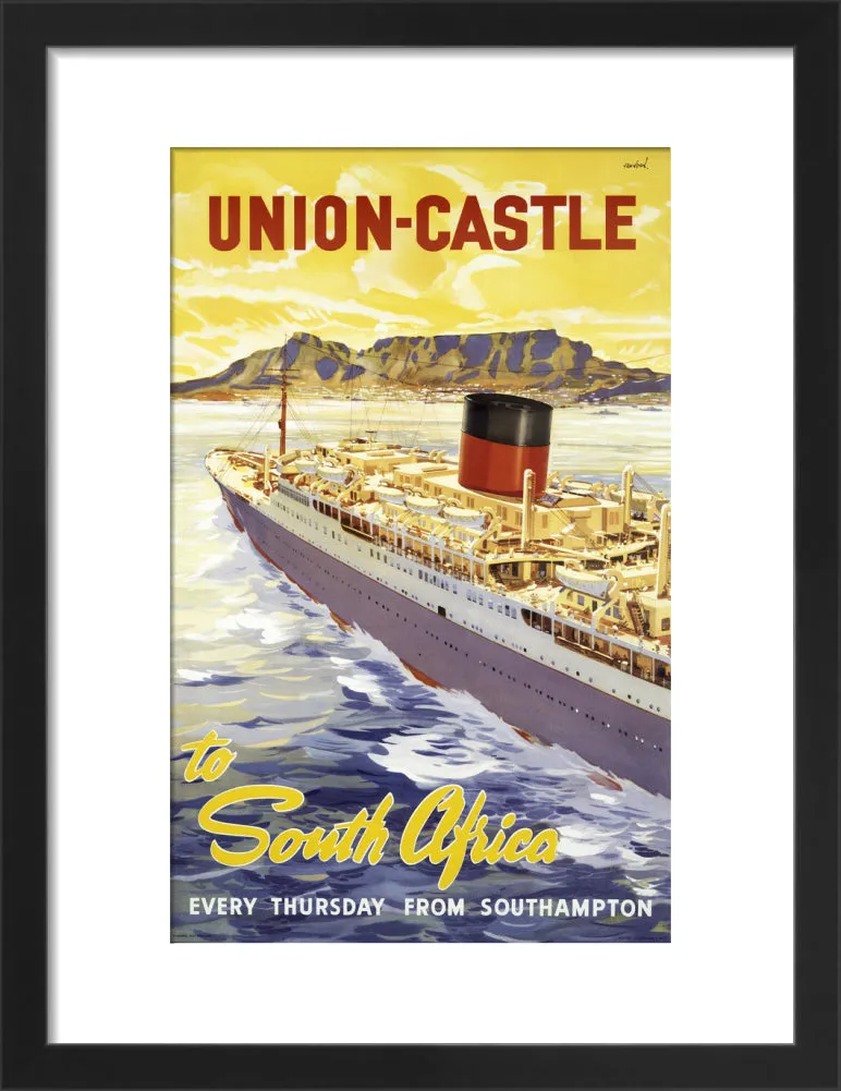 Union-Castle Line Poster South Africa