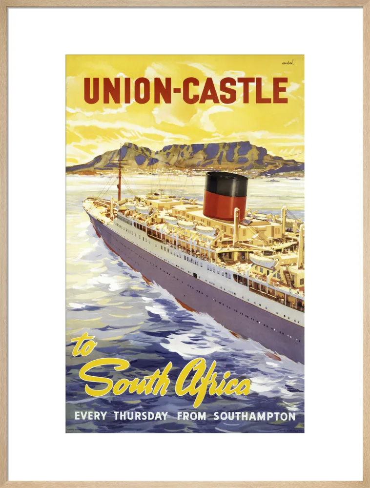 Union-Castle Line Poster South Africa