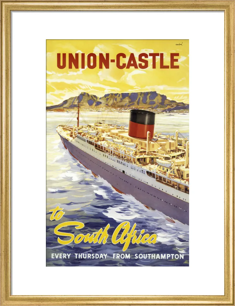 Union-Castle Line Poster South Africa