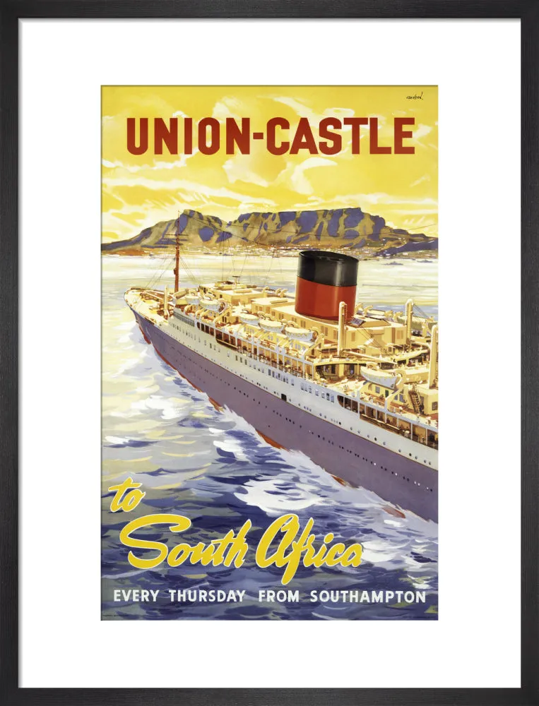 Union-Castle Line Poster South Africa