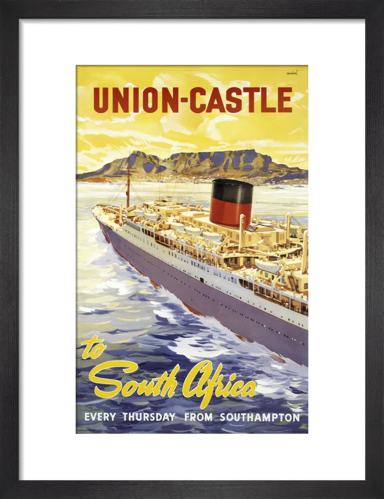 Union-Castle Line Poster South Africa