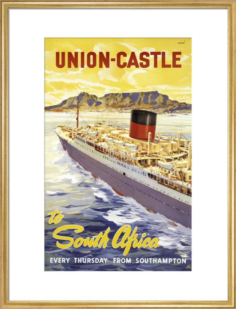 Union-Castle Line Poster South Africa