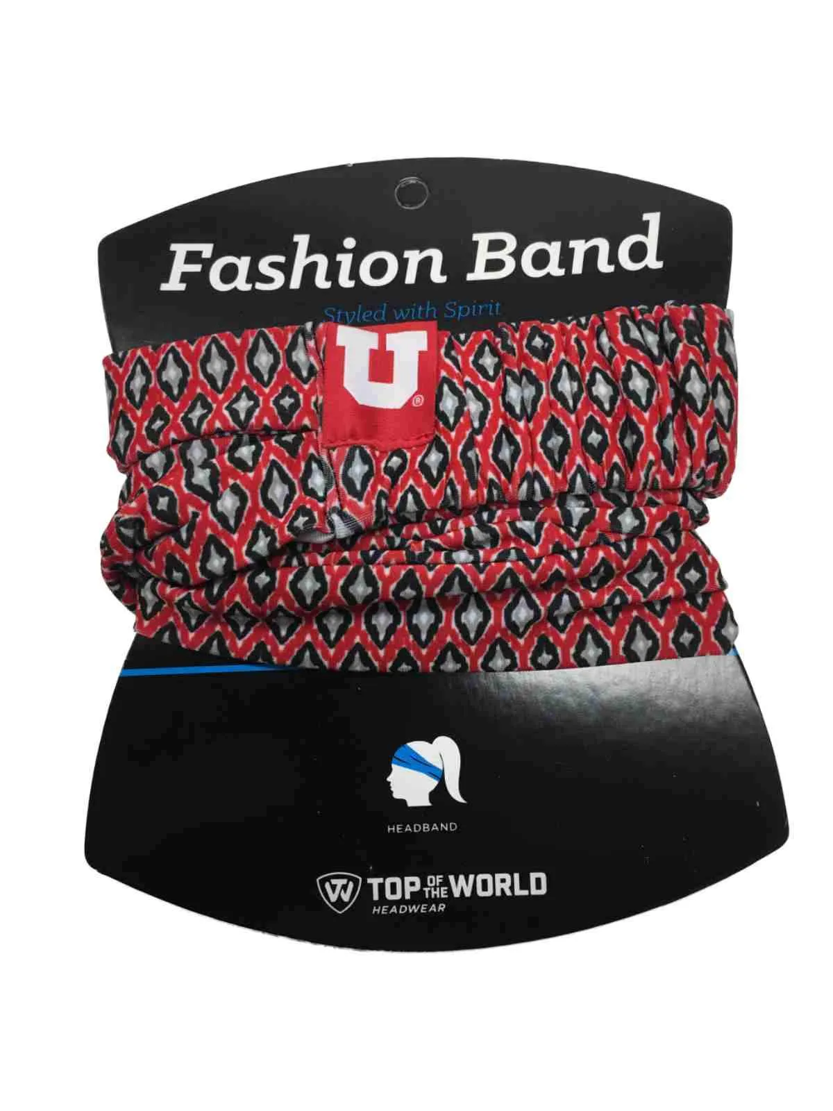 Utah Utes TOW Women's Red & Black Ultra Soft Kitty Fashion Headband