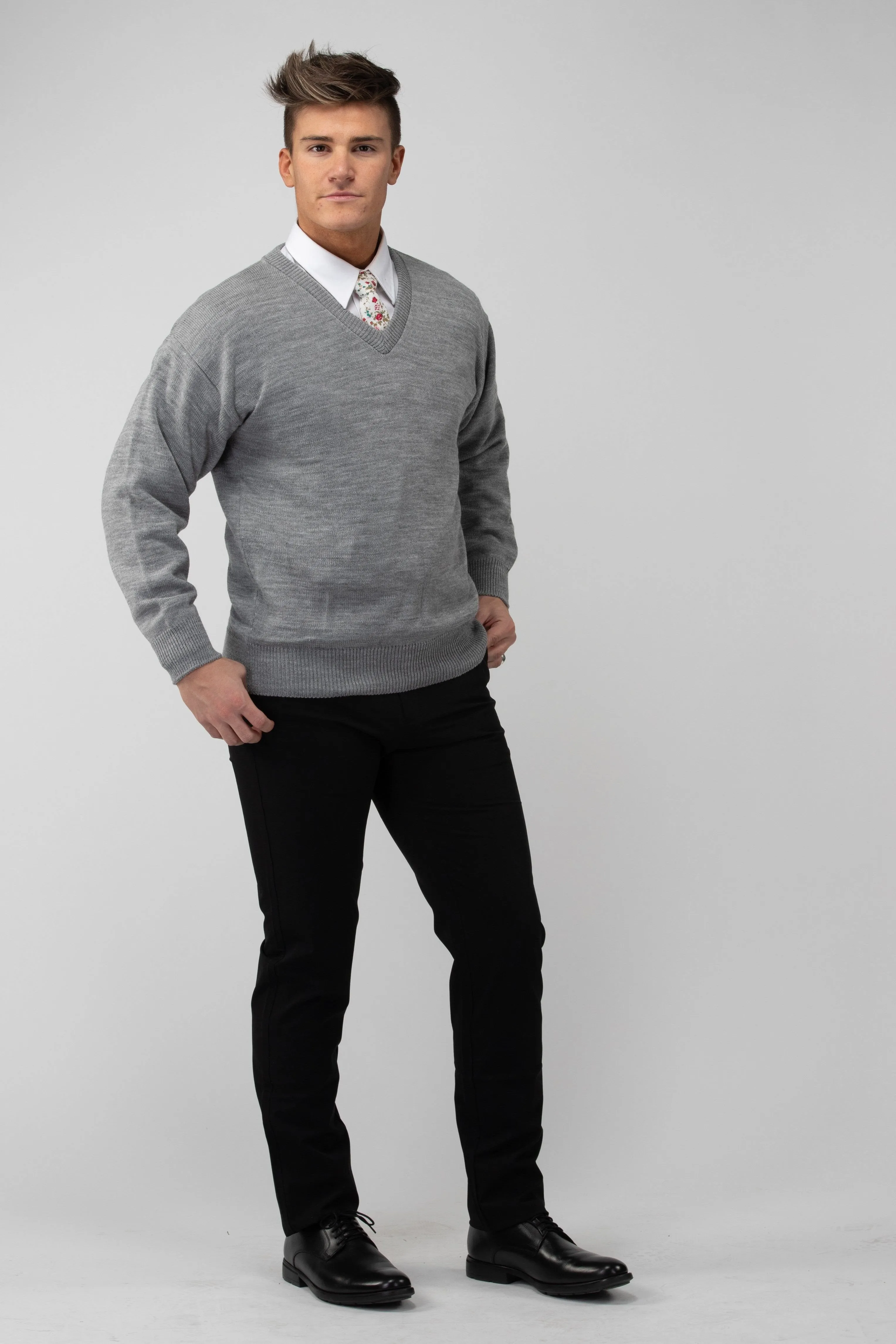 V-Neck Long Sleeve Sweater