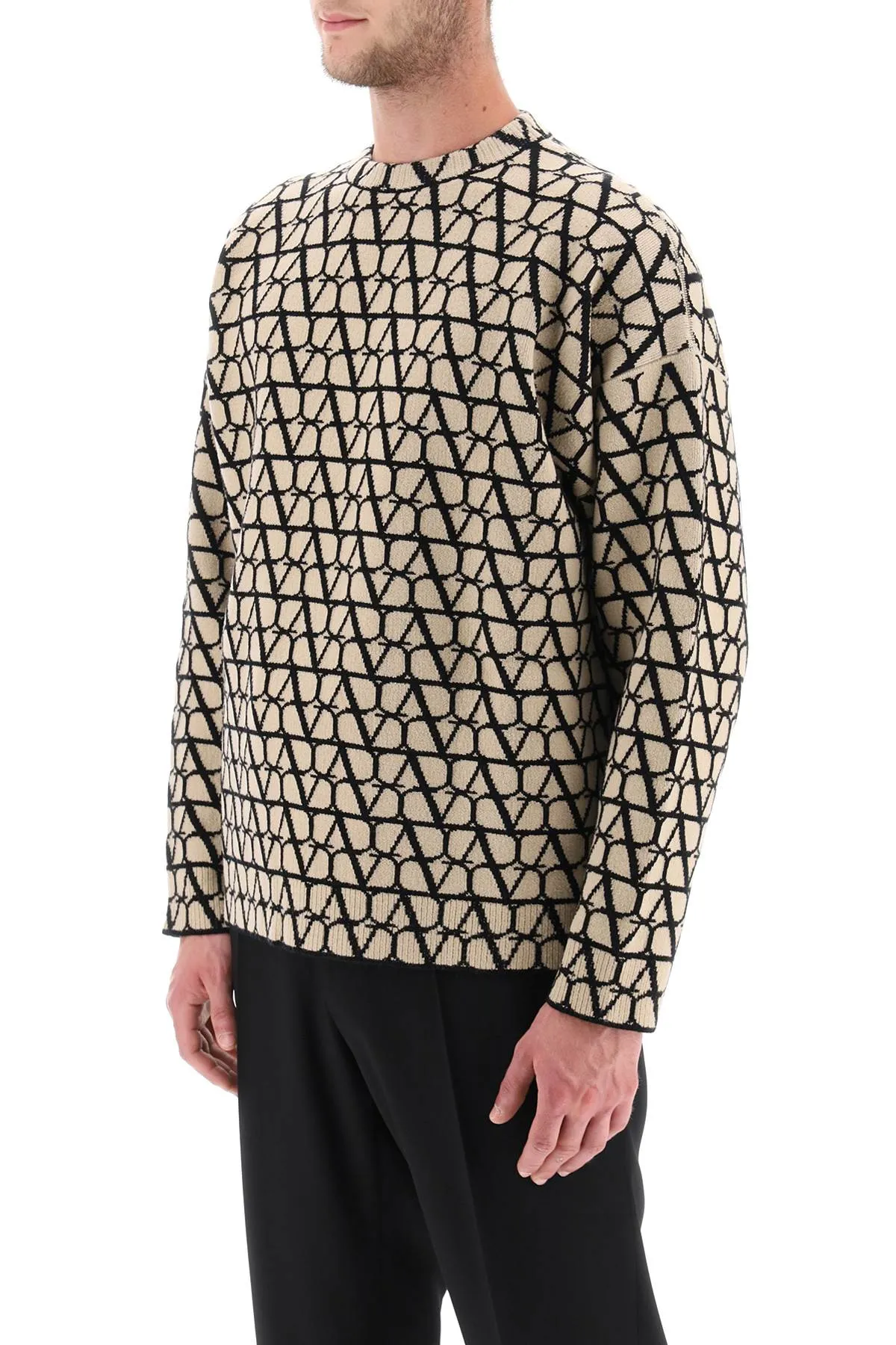 Valentino garavani toile iconographe wool sweater