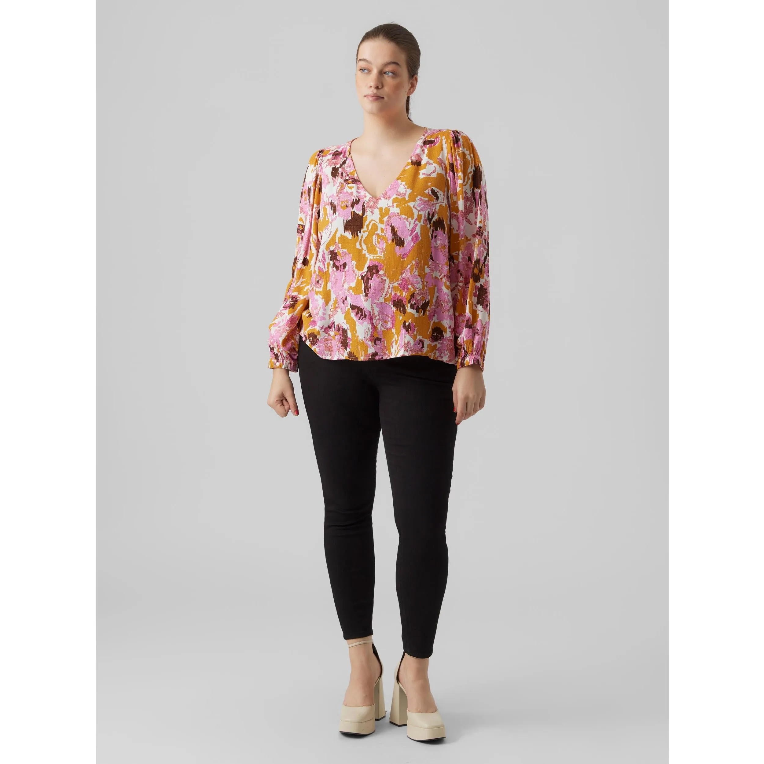 Vero Moda Curve Lis Printed Top