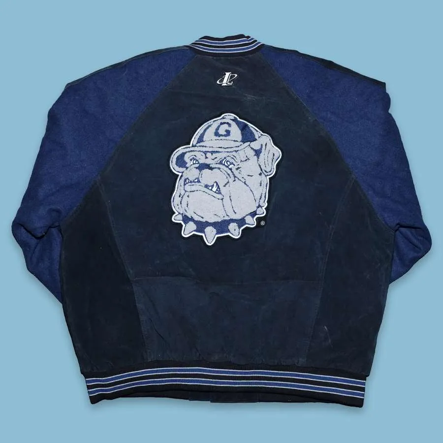 Vintage Georgetown Hoyas Velour Bomber Jacket XLarge