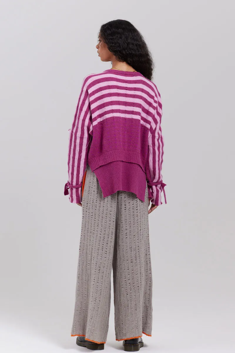 Walton Plus Jumper in Purple by Valentina Karellas