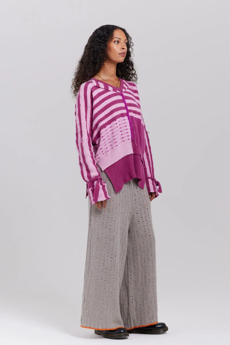 Walton Plus Jumper in Purple by Valentina Karellas