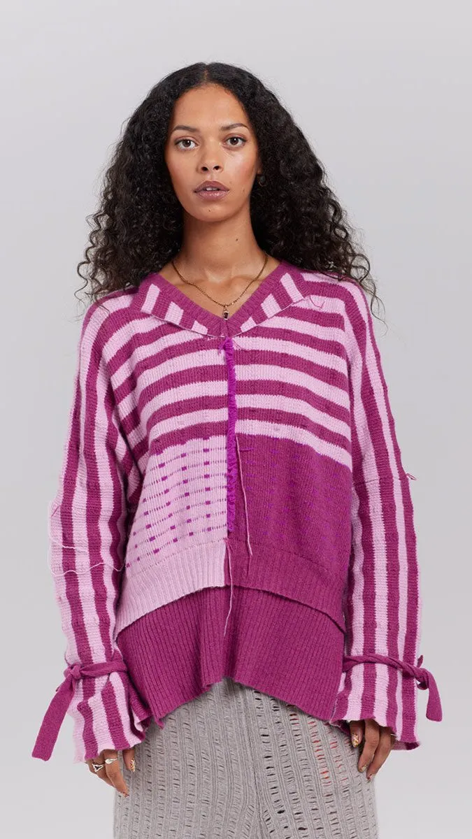 Walton Plus Jumper in Purple by Valentina Karellas