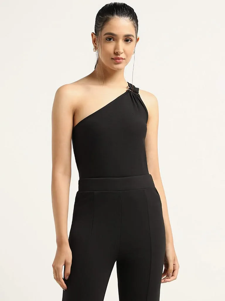 Wardrobe Black One Shoulder Top