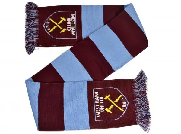 West Ham Jacquard Bar Scarf