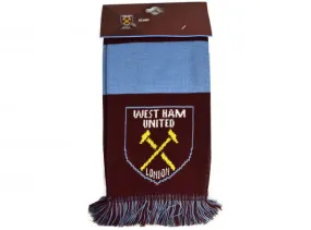 West Ham Jacquard Bar Scarf