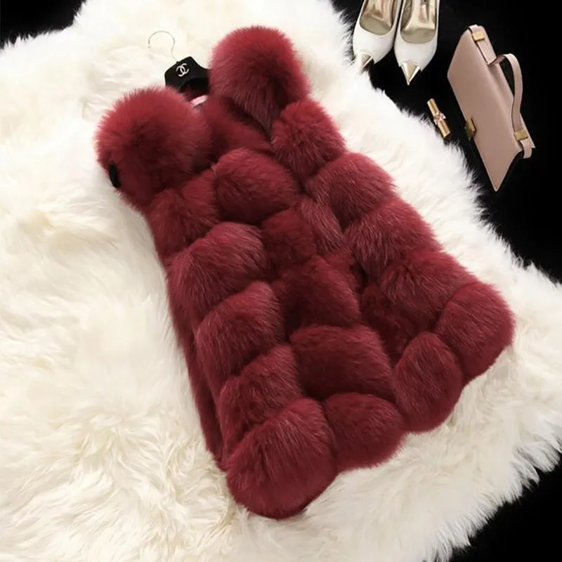 Winter Faux Fur Vest Jacket