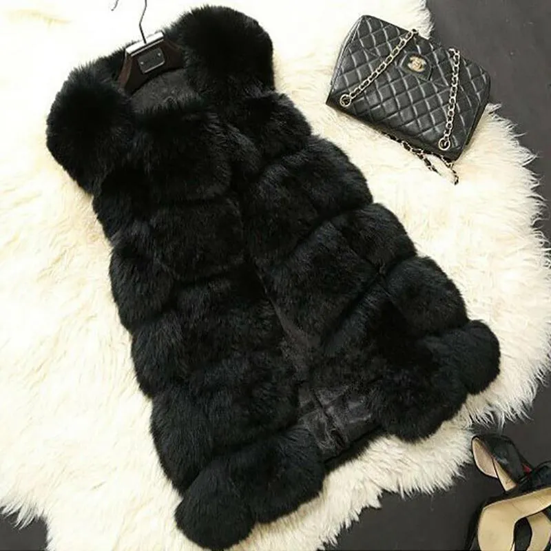 Winter Faux Fur Vest Jacket