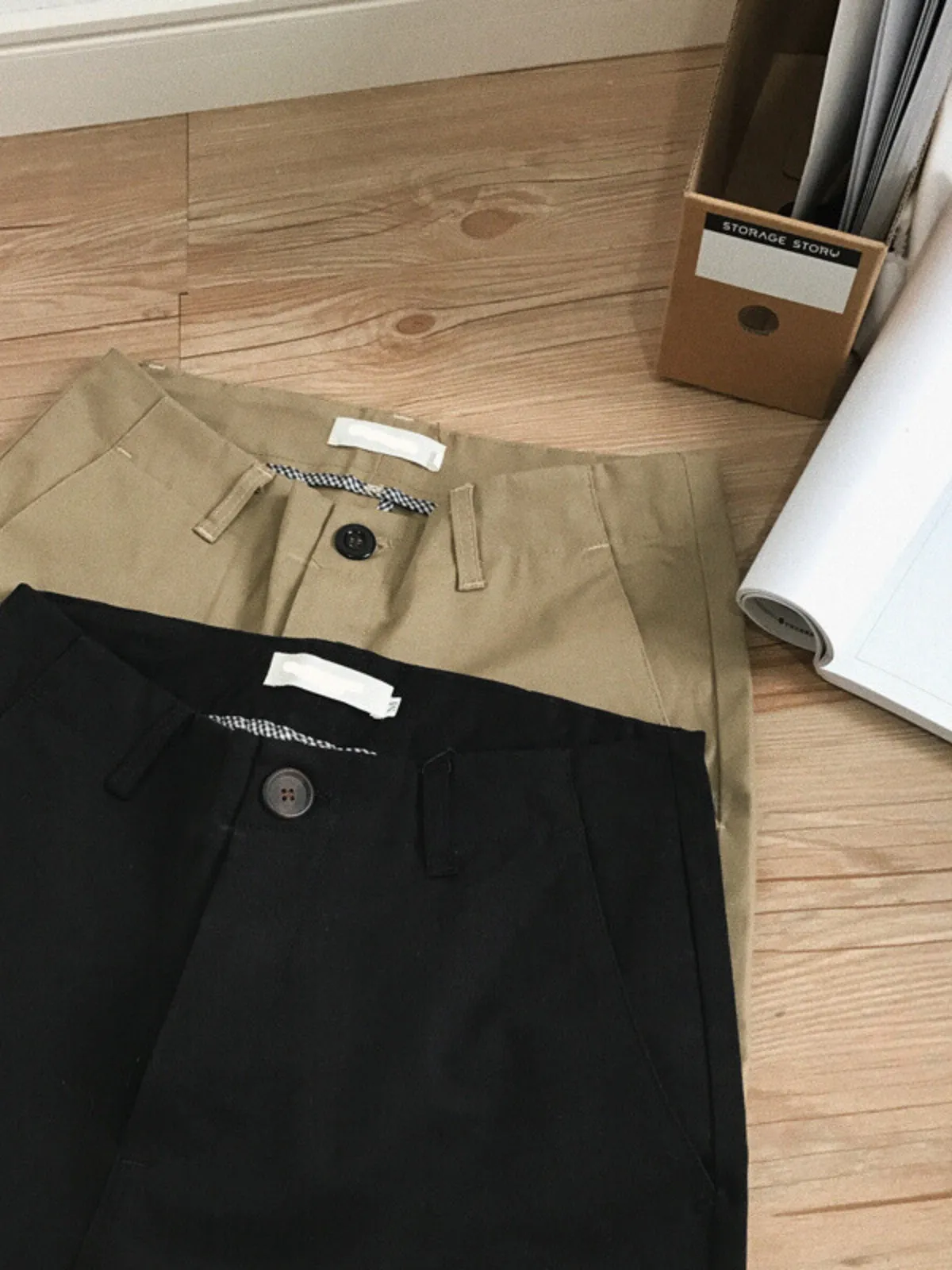 WLS Retro Slim Fit Straight Casual Pants