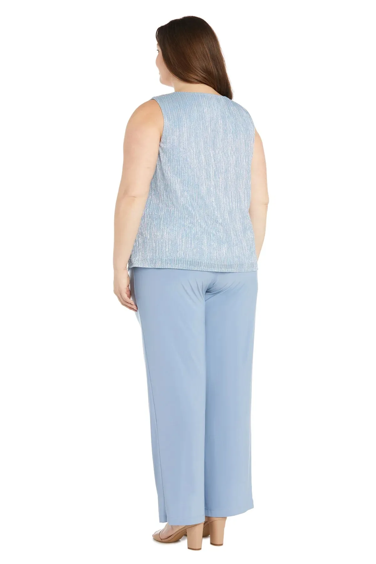 Women's Plus Size Crinkle Duster Pant Set - Mother of the Groom Pant Suit