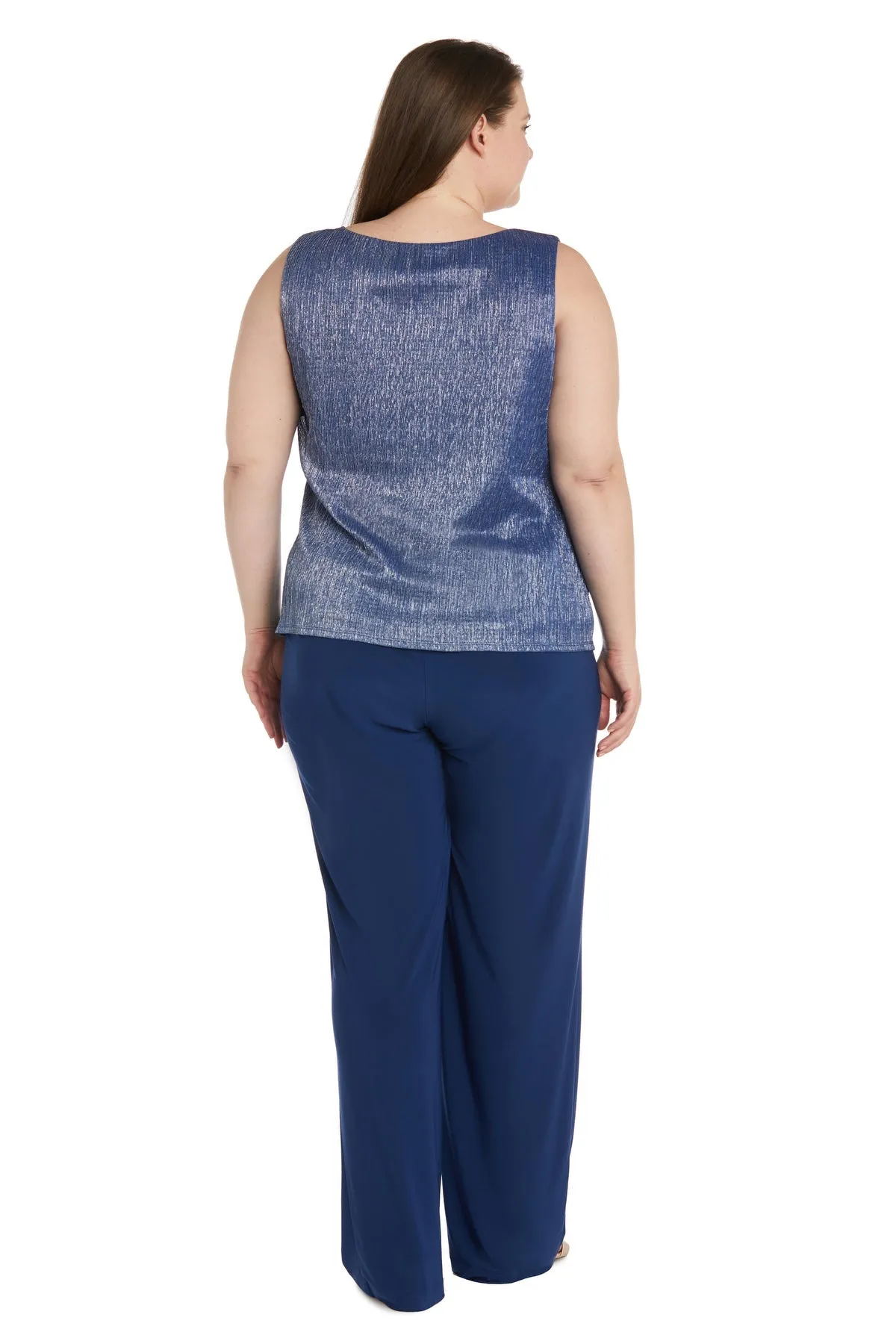 Women's Plus Size Crinkle Duster Pant Set - Mother of the Groom Pant Suit