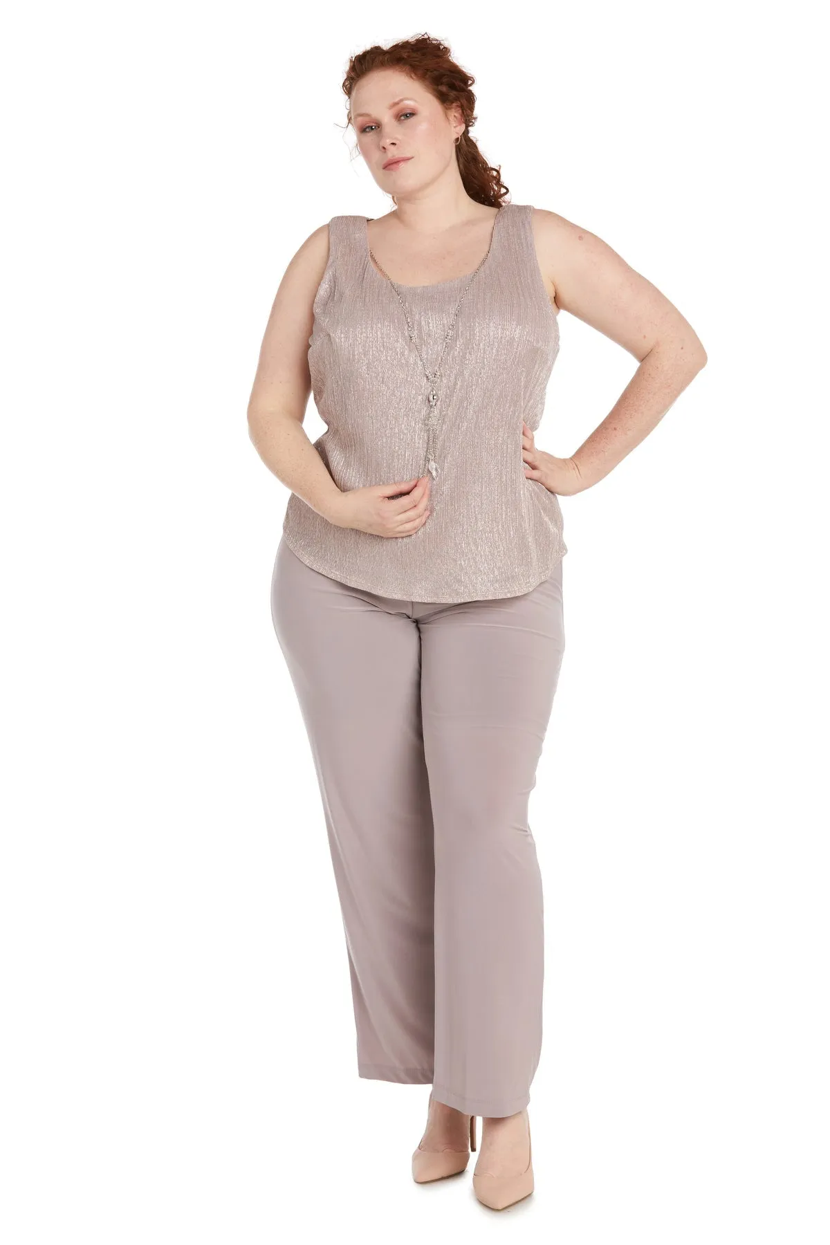 Women's Plus Size Crinkle Duster Pant Set - Mother of the Groom Pant Suit