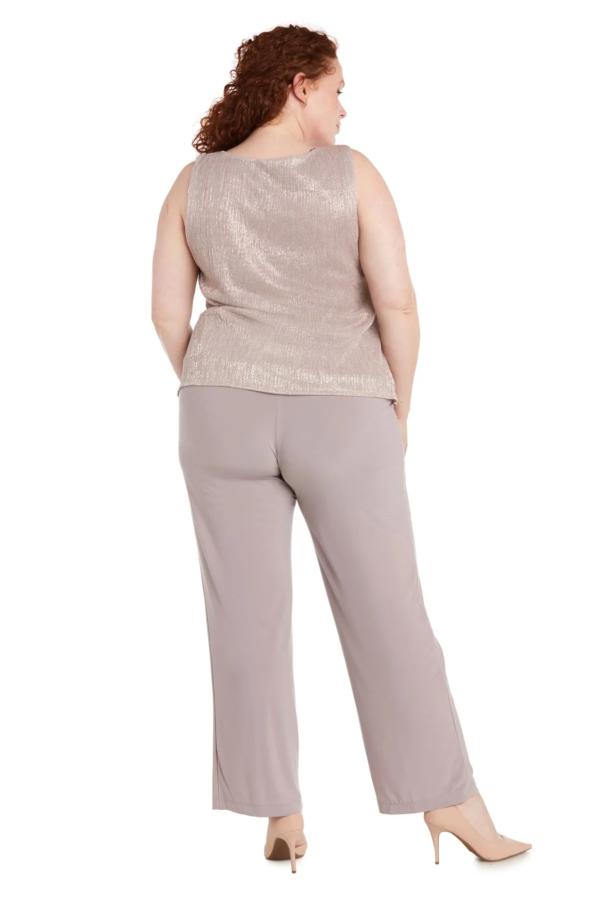 Women's Plus Size Crinkle Duster Pant Set - Mother of the Groom Pant Suit