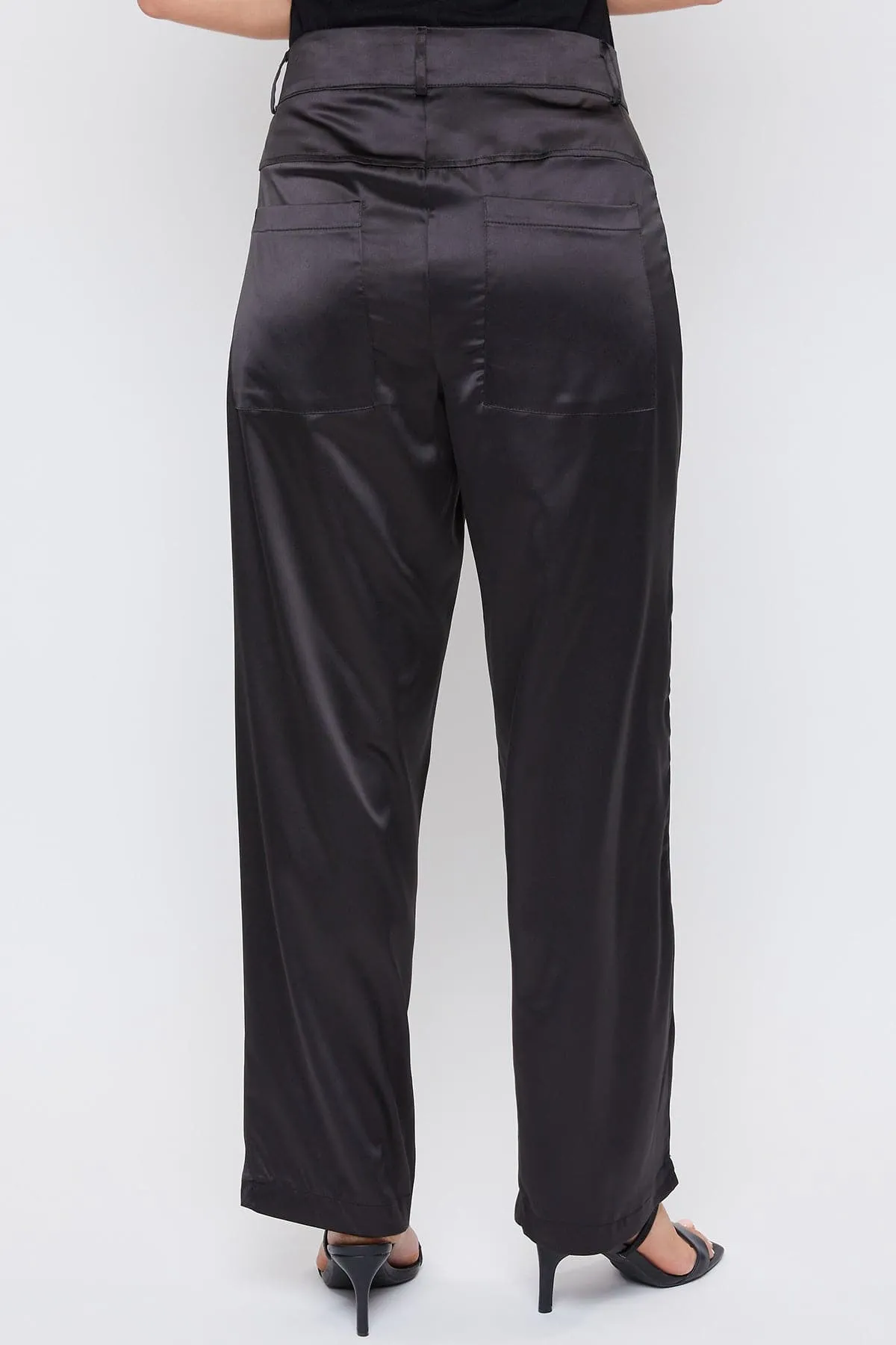 Women's Satin Comfort Stretch Office Pants