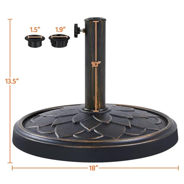 Yaheetech 18'' Patio Umbrella Base