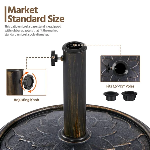 Yaheetech 18'' Patio Umbrella Base