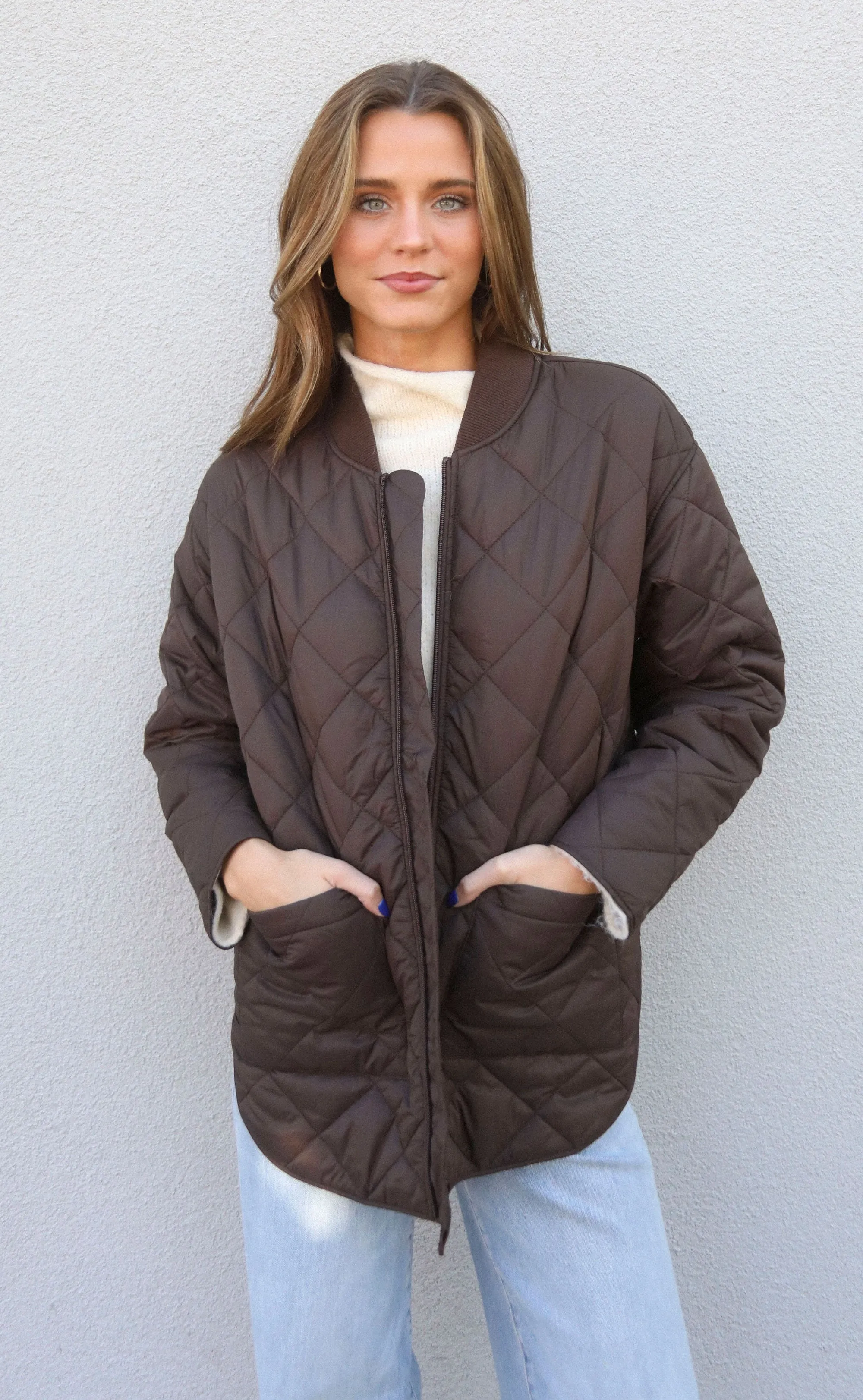 z supply: sunrise quilted bomber jacket